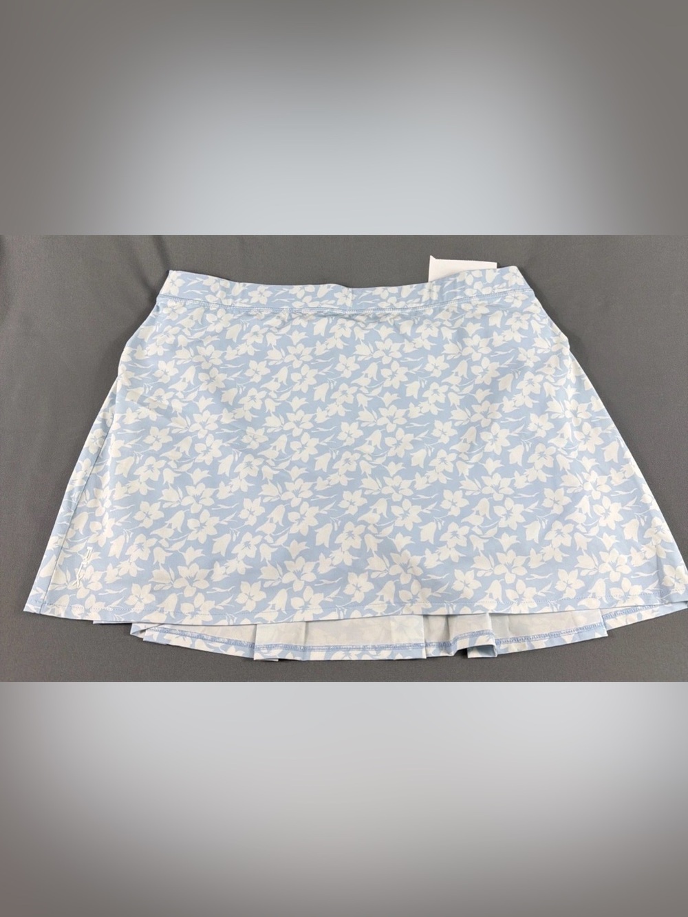 RLX Ralph Lauren Womens Golf Skort Floral Print Large Light Blue Polyester